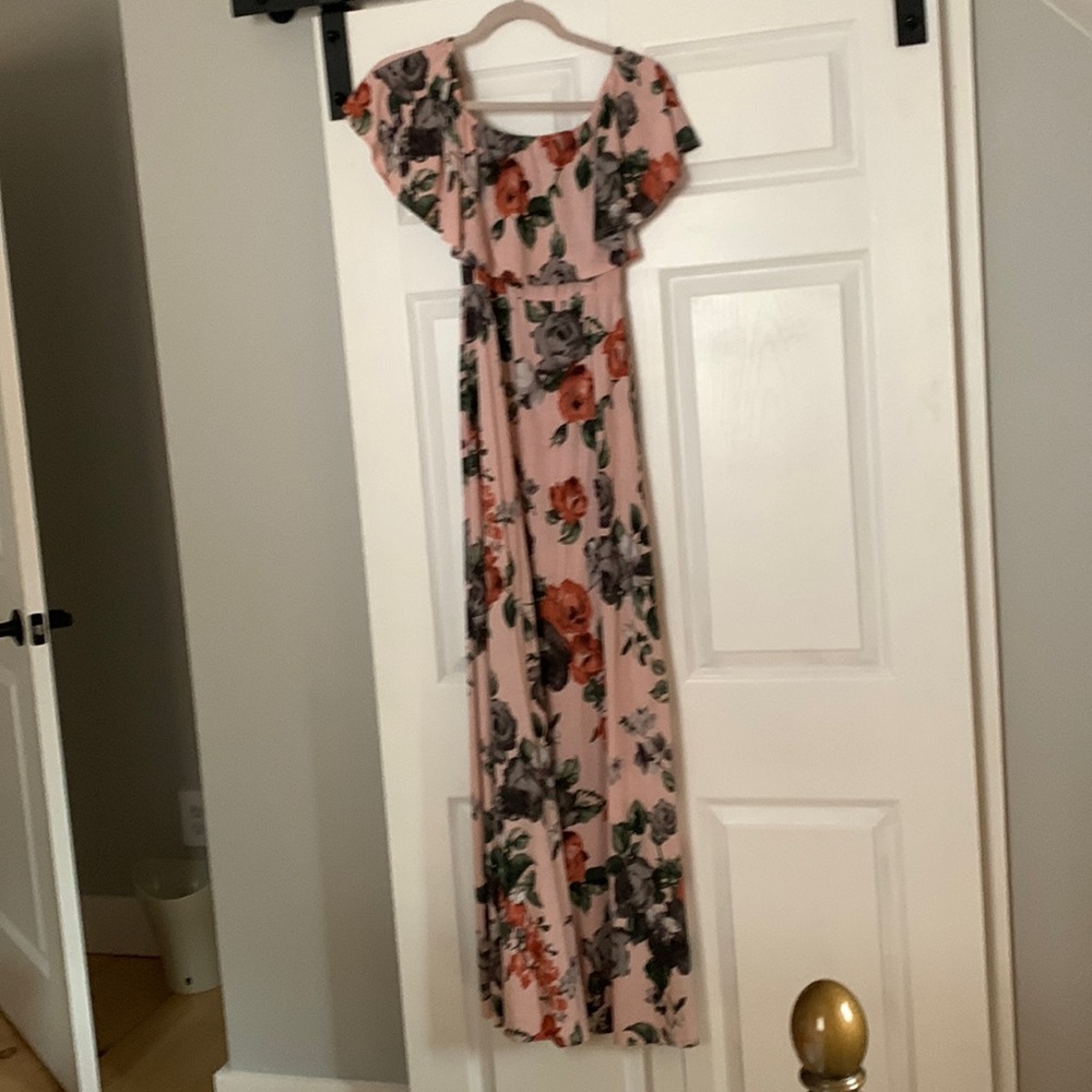 Pinkblush off the shoulder Maternity Dress